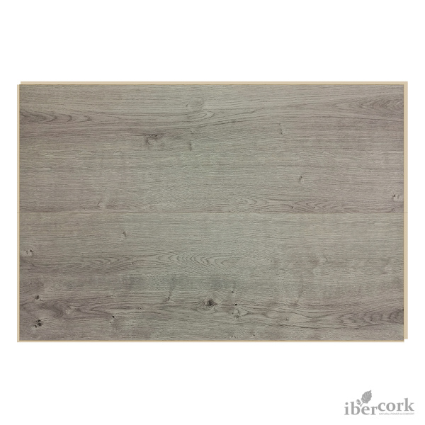 Пробковый плавающий паркет с цифровой HD печатью Робле грис